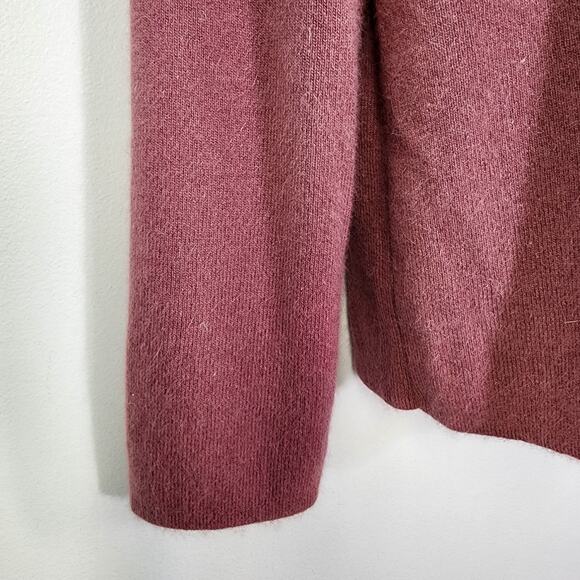 Saks Fifth Ave Folio Collection Cardigan Womens Large Wool Angora V Neck Button - Picture 7 of 12